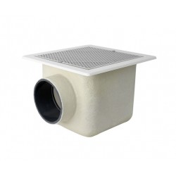 Sumidero de poliéster y fibra de vidrio - 507 mm × 507 mm