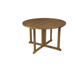 Mesa Redonda Con Alas Plegable 120cm Ø