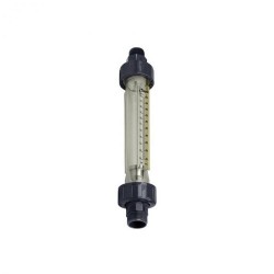 Caudalímetro de metacrilato conexiones PVC roscar macho
