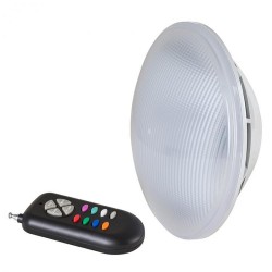 Lampara LED PAR56 RGB C/Mando 12VAC